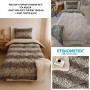 ETE HOMETEX TEK KİŞİLİK LÜX WELSOFT YORGAN SETİ LEOPAR BEJ 155X215CM 8696474231961